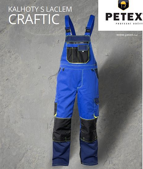 Pánské kalhoty s laclem CRAFTIC I. modro/modré prodloužené
